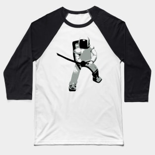 Samurai Robot Warrior Baseball T-Shirt